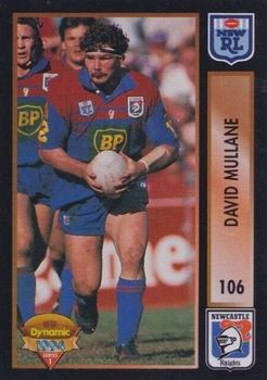 1994 Dynamic Rugby League Series 1 #106 David Mullane Front